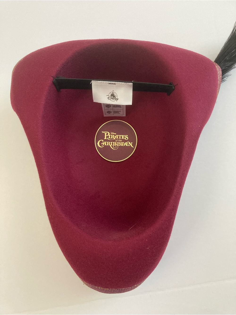 Disney Parks Pirates of the Caribbean Redd Feather Tricorn Hat - Picture 9 of 11